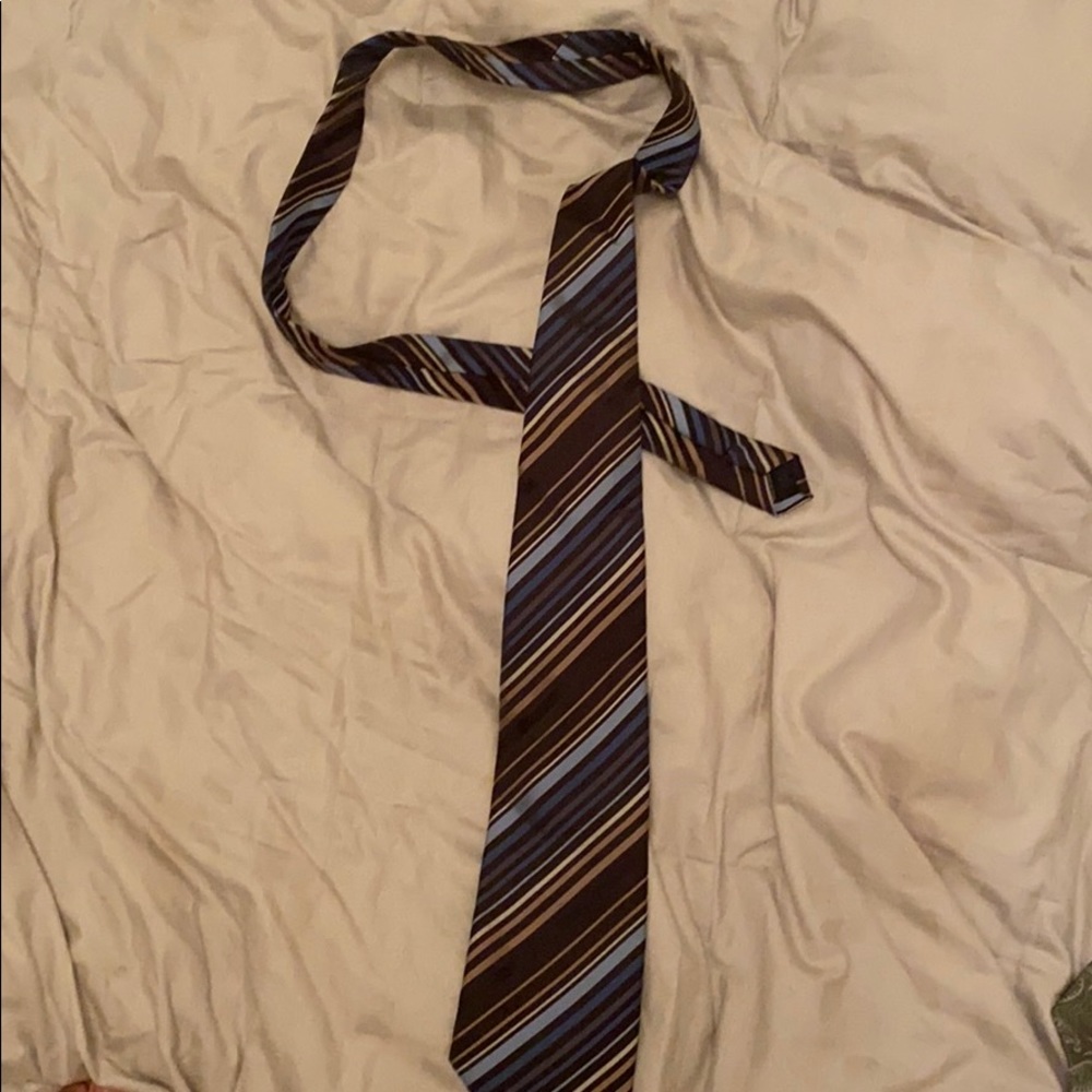 Striped tie.  Light use